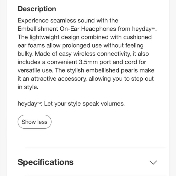 heyday embellished headphones - Picture 6 of 7